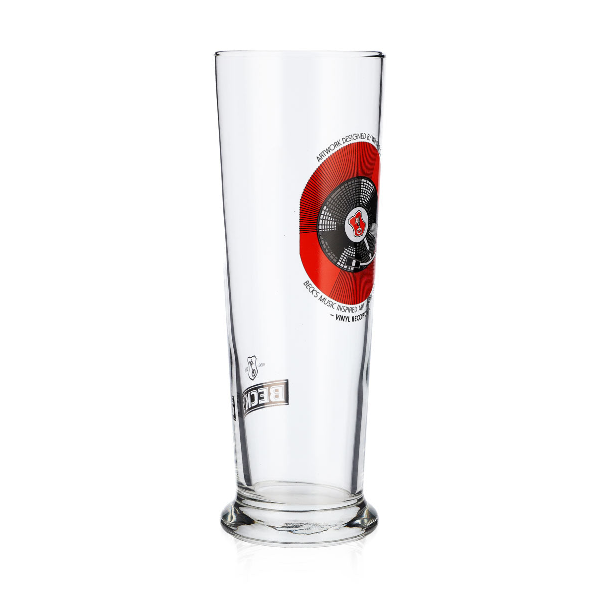 Becks Bier Gläser Musikglas Gläser 0,3 Inspired Art Label Schallplatte – Ansicht 2