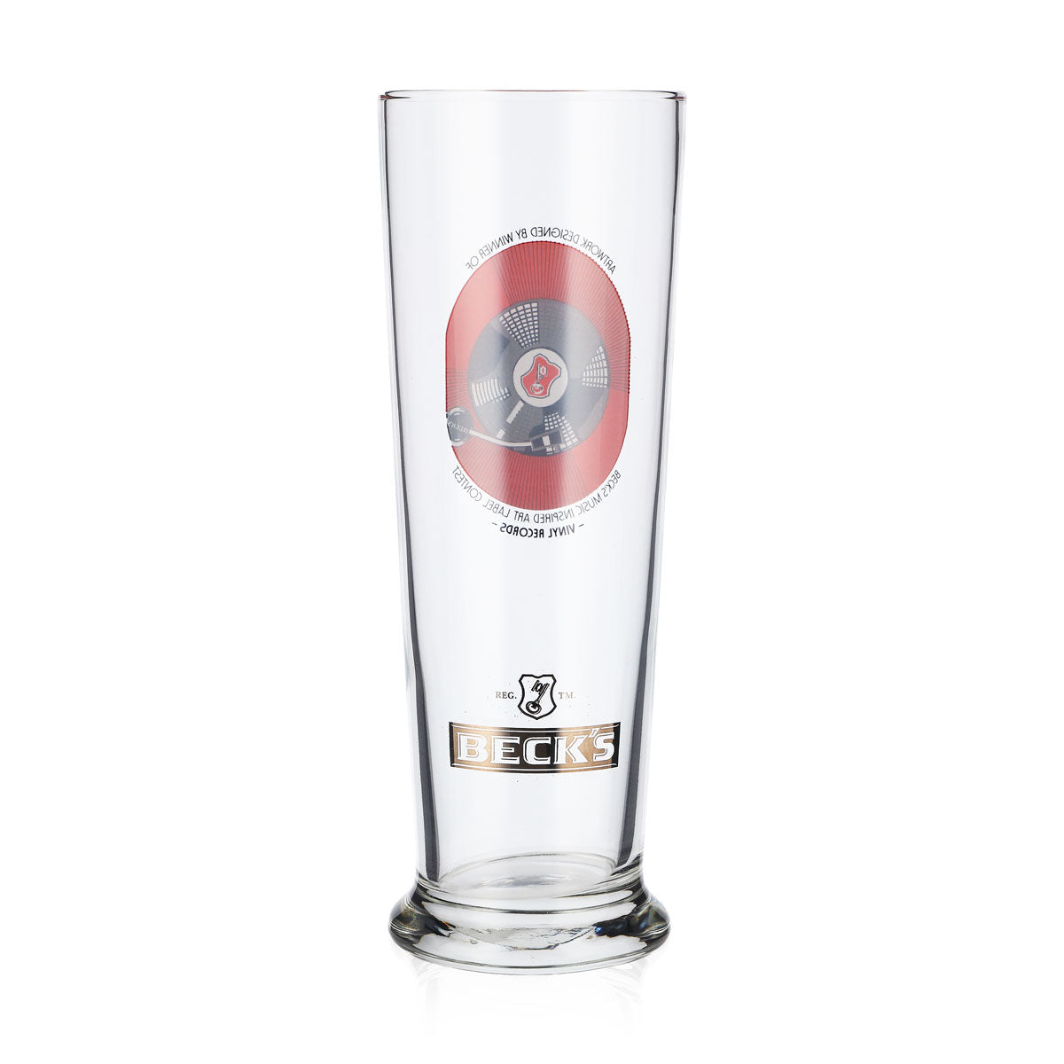 Becks Bier Gläser Musikglas Gläser 0,3 Inspired Art Label Schallplatte – Ansicht 3
