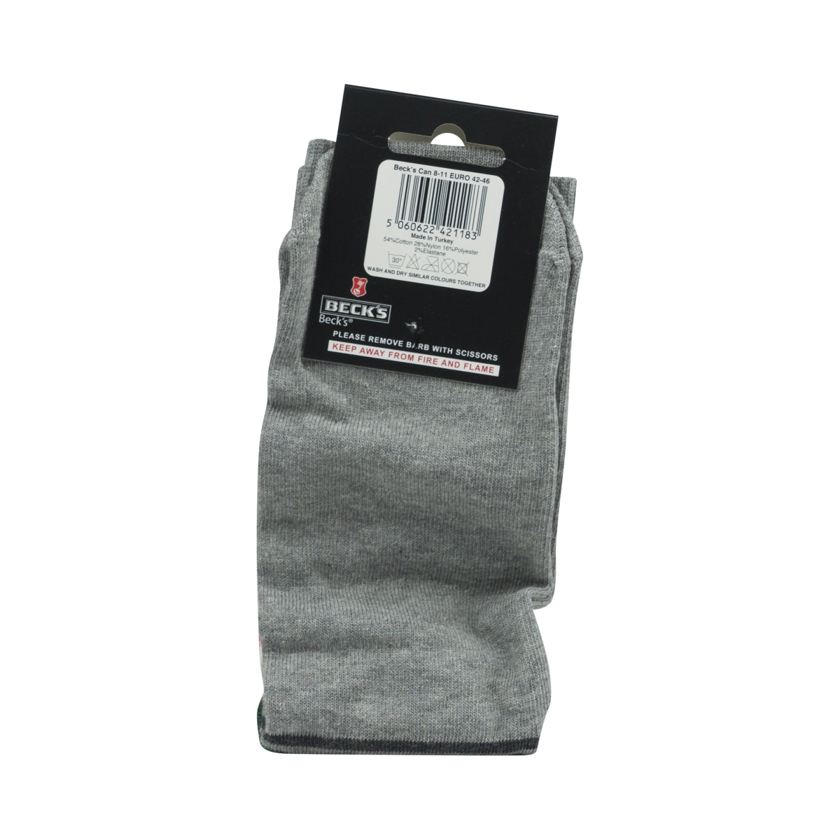 Becks Socken Strümpfe Größe 42-46 Unisex Socks Retro Party Freizeit Crew Bier – Ansicht 3