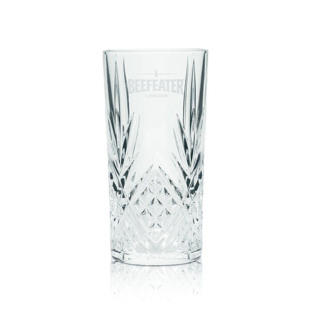 Beefeater Gin Glas 0,3l Longdrink Relief Gläser Cocktail Kontur Kristall Gastro