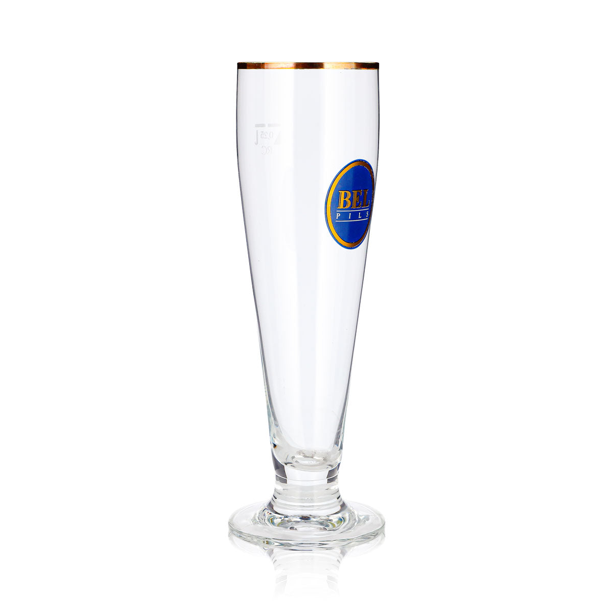Bel Bier Glas 0,25l Pokal Pils Goldrand Ritzenhoff – Ansicht 3