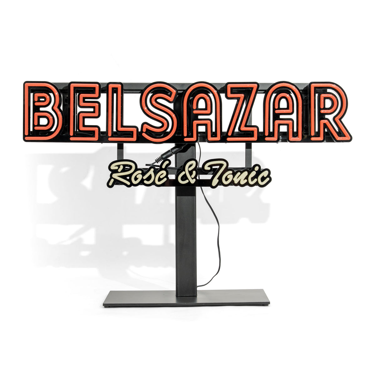 Belsazar Leuchtreklame Luminated LED Neon Wallsign Rose & Tonic Bardeko Merch – Ansicht 2