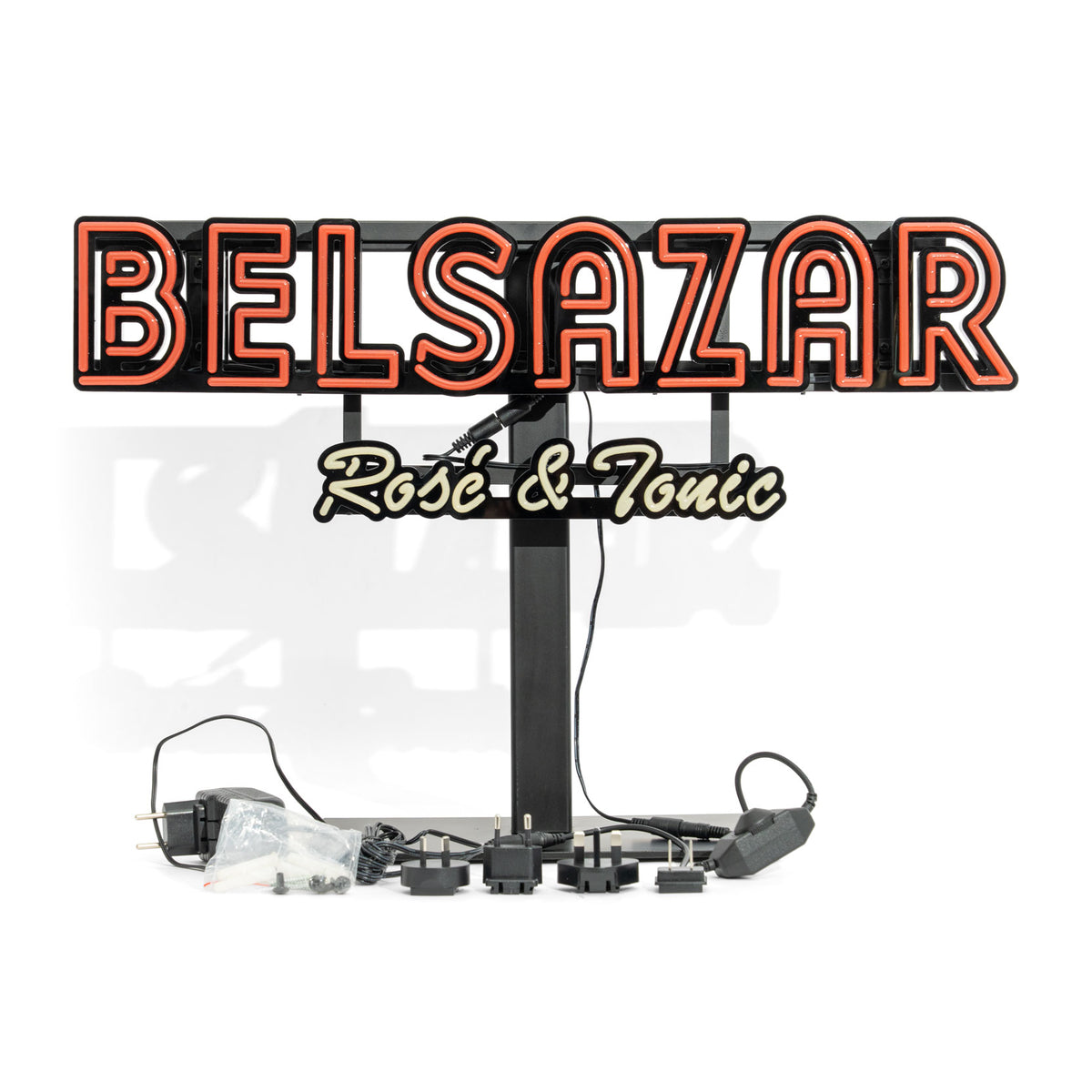 Belsazar Leuchtreklame Luminated LED Neon Wallsign Rose & Tonic Bardeko Merch – Ansicht 3