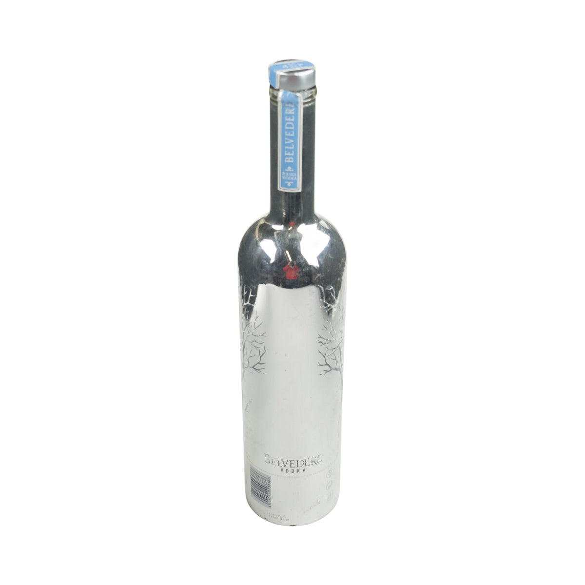 Belvedere Show Flasche !Leer! 1,75L Deko Bottle Silber Ohne LED Gebraucht Bar – Ansicht 2