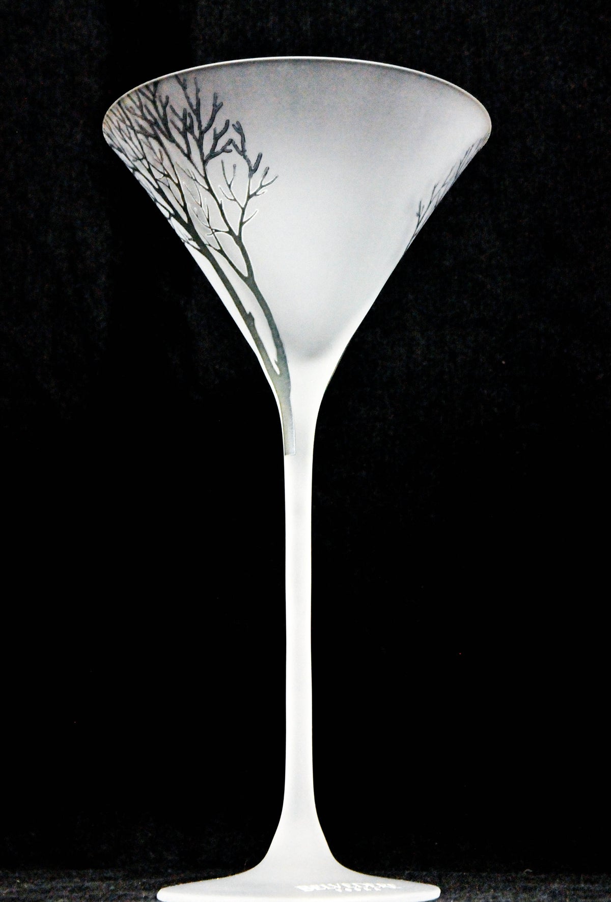 Belvedere Vodka Cocktailglas Vodkaglas Gläser Baumsignatur weiß satiniert – Ansicht 2