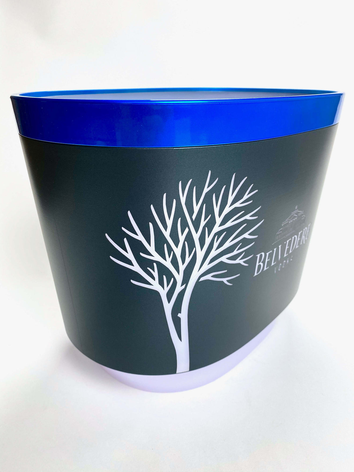Belvedere Vodka Flaschenkühler Eiswürfelbehälter Single blau silber ohne LED – Ansicht 2