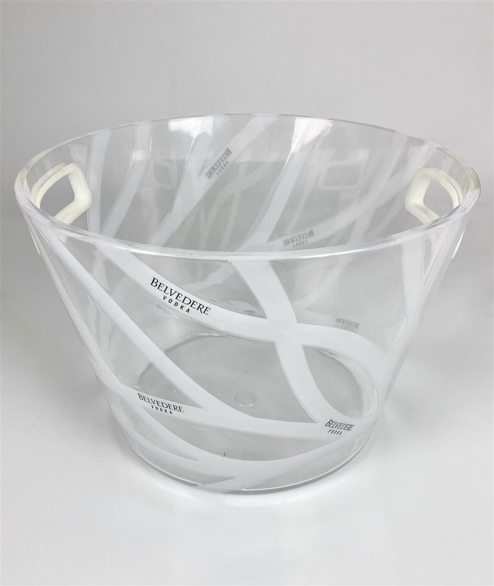 Belvedere Vodka Flaschenkühler Eiswürfelbehälter Single alte Version durchsichtig rund
