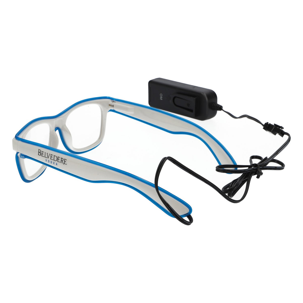 Belvedere Vodka LED Brille Sonnenbrille Partybrille Mallbrille blauer Rahmen – Ansicht 4