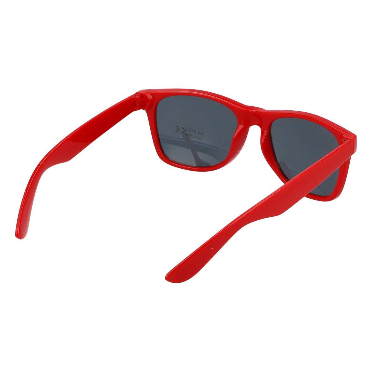 Berentzen Sonnenbrille Rot UV-Schutz 400 Wayfarer Party Festival – Ansicht 4