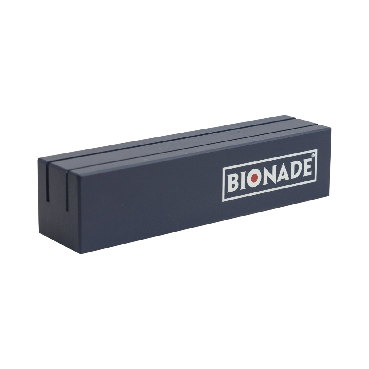 Bionade Tischaufsteller Kartenhalter blau Menu Karten Deko Bar Cocktails Holz