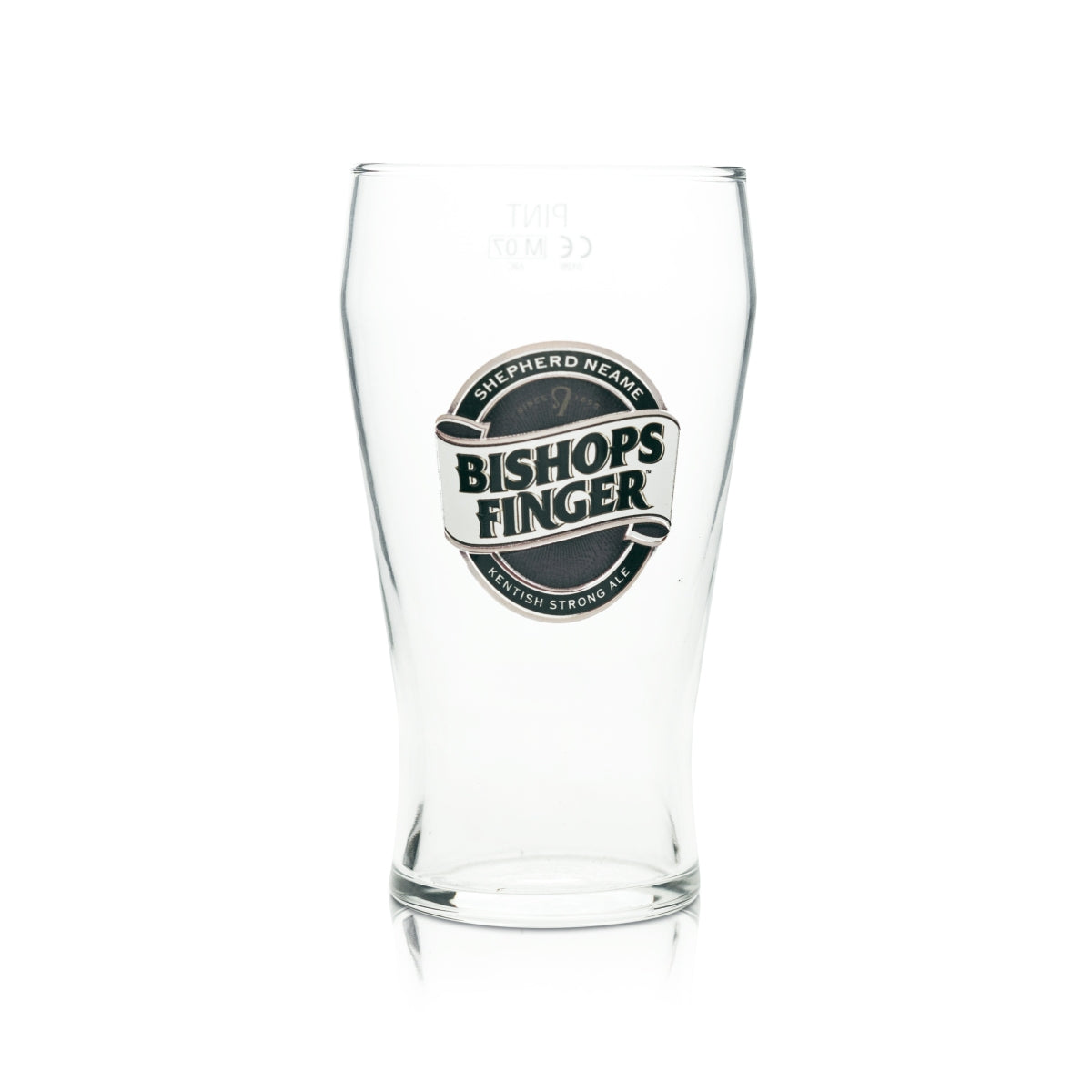 Bishops Finger Bier Glas 0,5l Becher Pint Shepherd Neame Gläser Beer Ale One