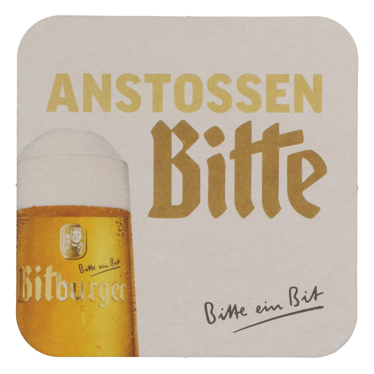 Bitburger Bier Bierdekcel Bierdeckel Untersetzer DFB DFB Sonderedition neu beige – Ansicht 3