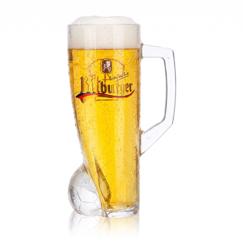 Bitburger Bier Glas 0,4l Krug DFB-Premium Alkoholfrei Trikotnummer 4