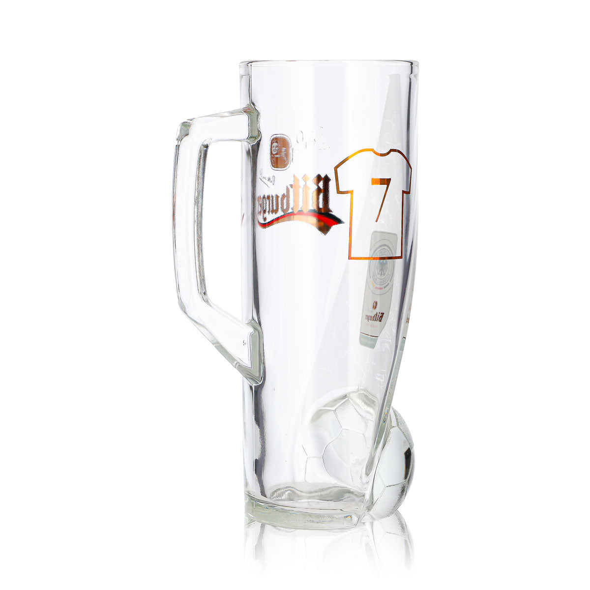 Bitburger Bier Glas 0,4l Krug DFB-Premium Alkoholfrei Trikotnummer 7 – Ansicht 5