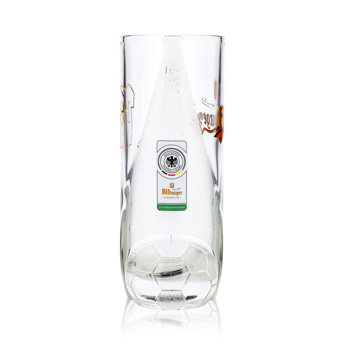 Bitburger Bier Glas 0,4l Krug DFB-Premium Alkoholfrei Trikotnummer 18 – Ansicht 4