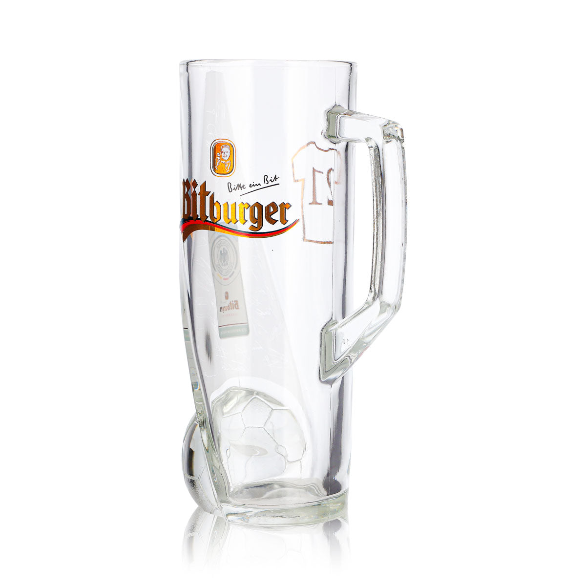 Bitburger Bier Glas 0,4l Krug DFB-Premium Alkoholfrei Trikotnummer 21 – Ansicht 6