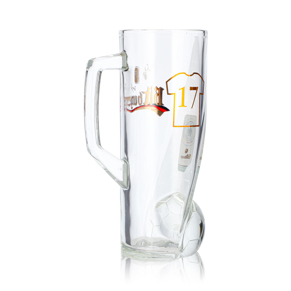 Bitburger Bier Glas 0,4l Krug DFB-Premium Alkoholfrei Trikotnummer 17 – Ansicht 5