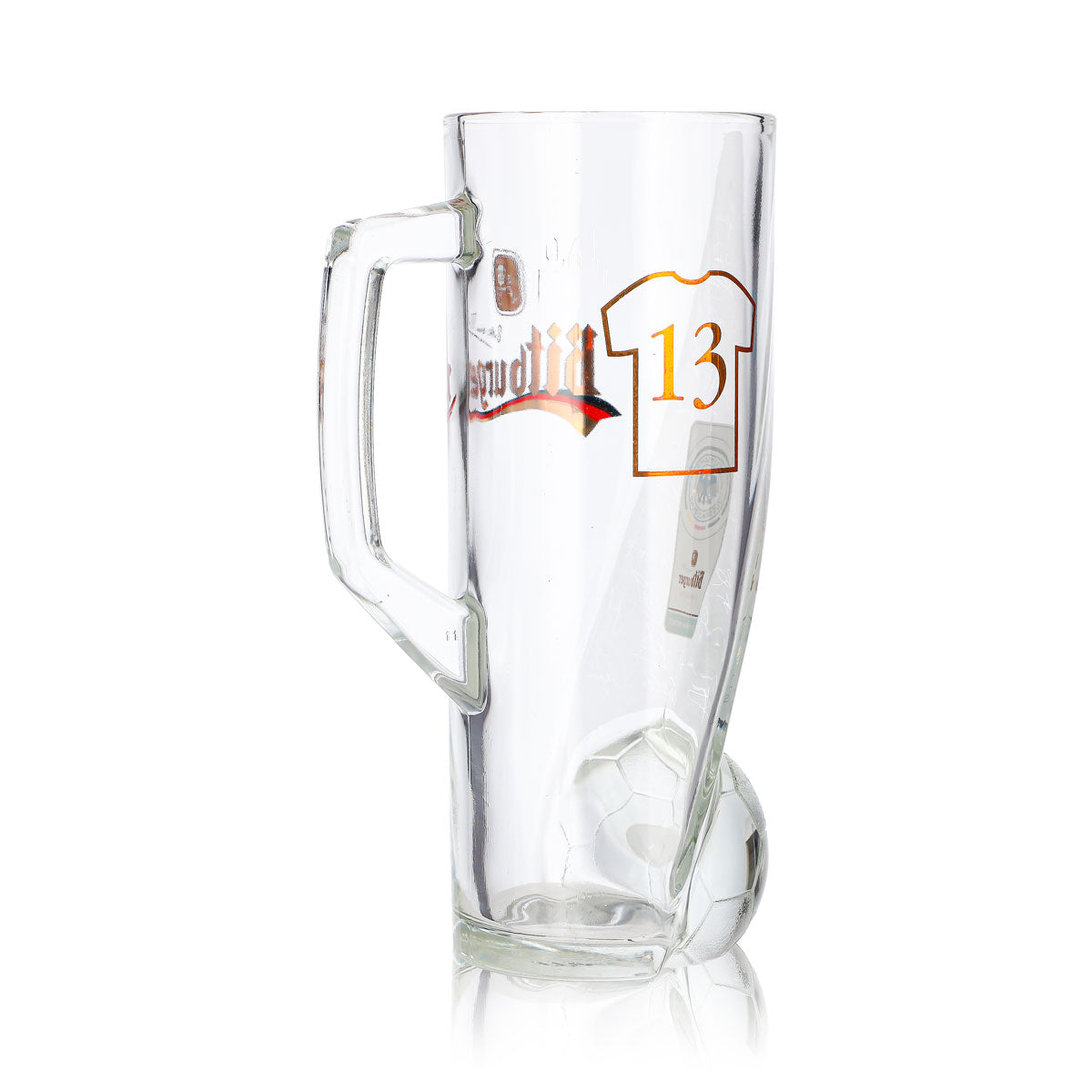 Bitburger Bier Glas 0,4l Krug DFB-Premium Alkoholfrei Trikotnummer 13 – Ansicht 5