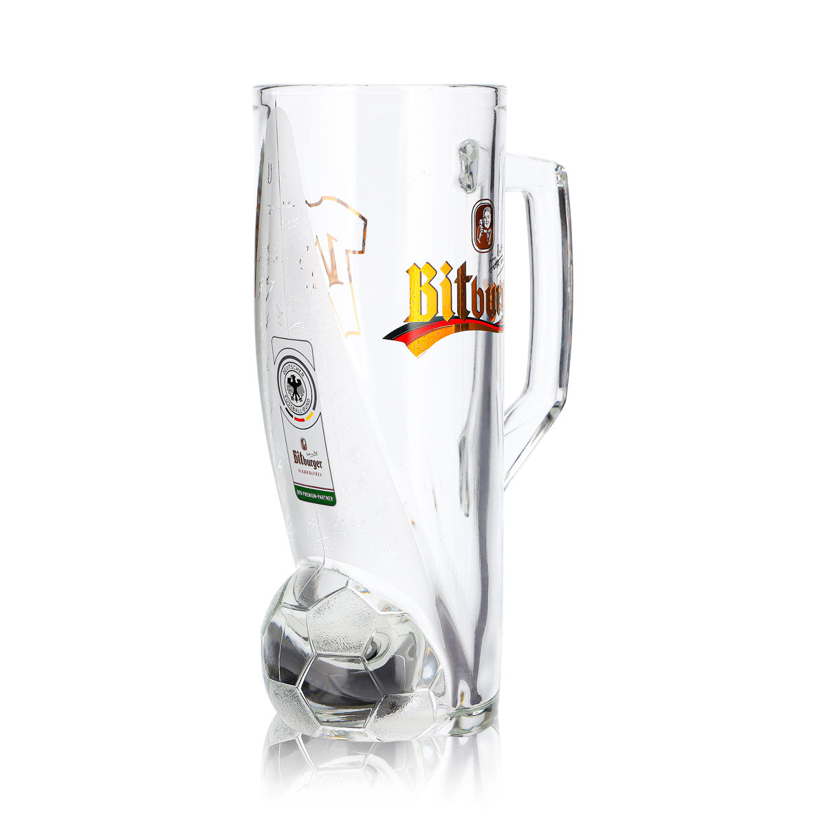 Bitburger Bier Glas 0,4l Krug DFB-Premium Alkoholfrei Trikotnummer 11 – Ansicht 3