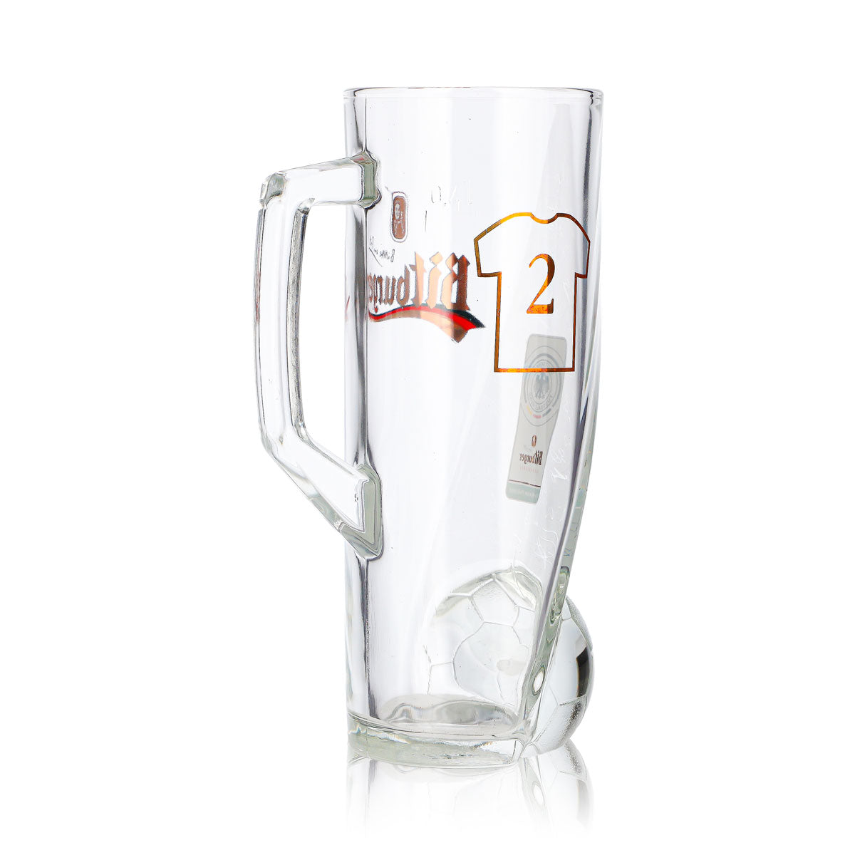Bitburger Bier Glas 0,4l Krug DFB-Premium Alkoholfrei Trikotnummer 2 – Ansicht 5