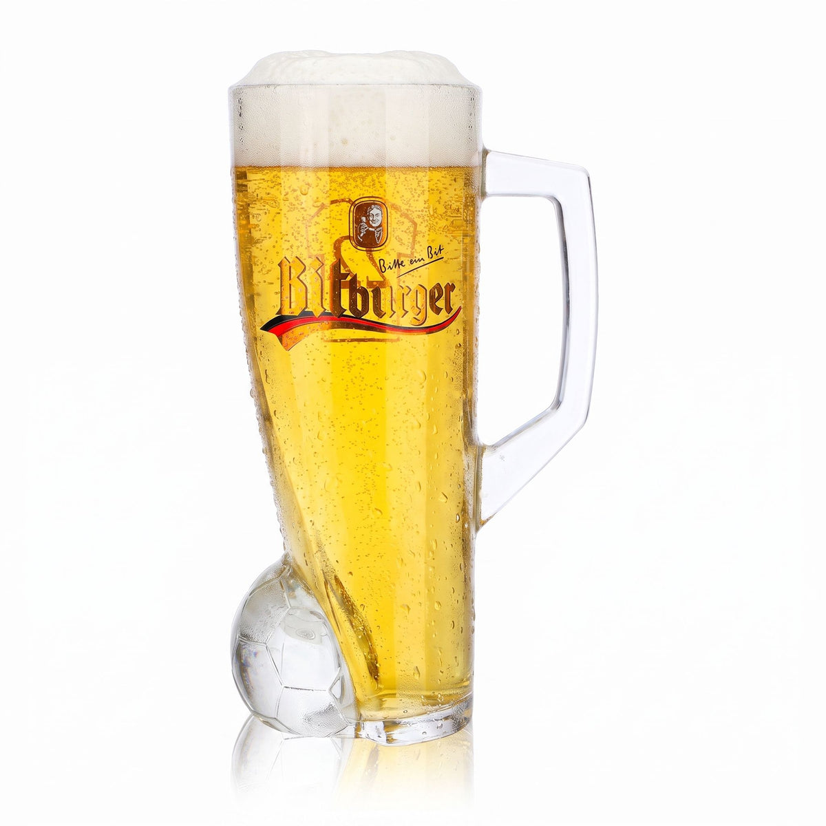 Bitburger Bier Glas 0,4l Krug DFB-Premium Alkoholfrei Trikotnummer 22