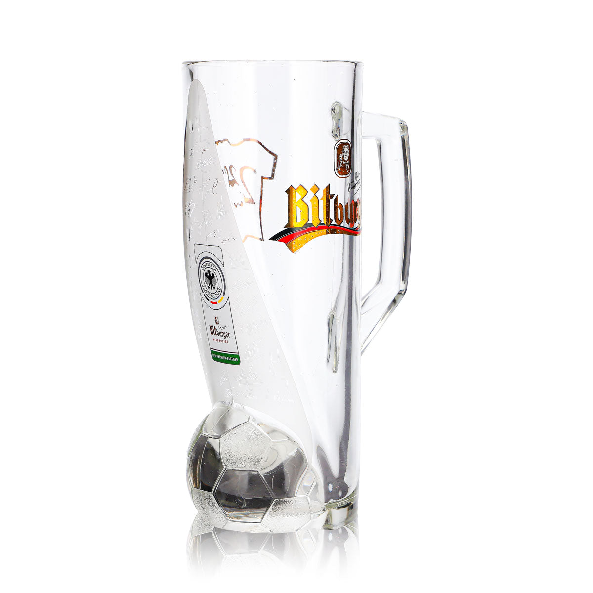 Bitburger Bier Glas 0,4l Krug DFB-Premium Alkoholfrei Trikotnummer 23 – Ansicht 3