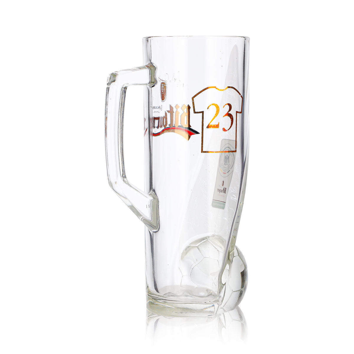 Bitburger Bier Glas 0,4l Krug DFB-Premium Alkoholfrei Trikotnummer 23 – Ansicht 5