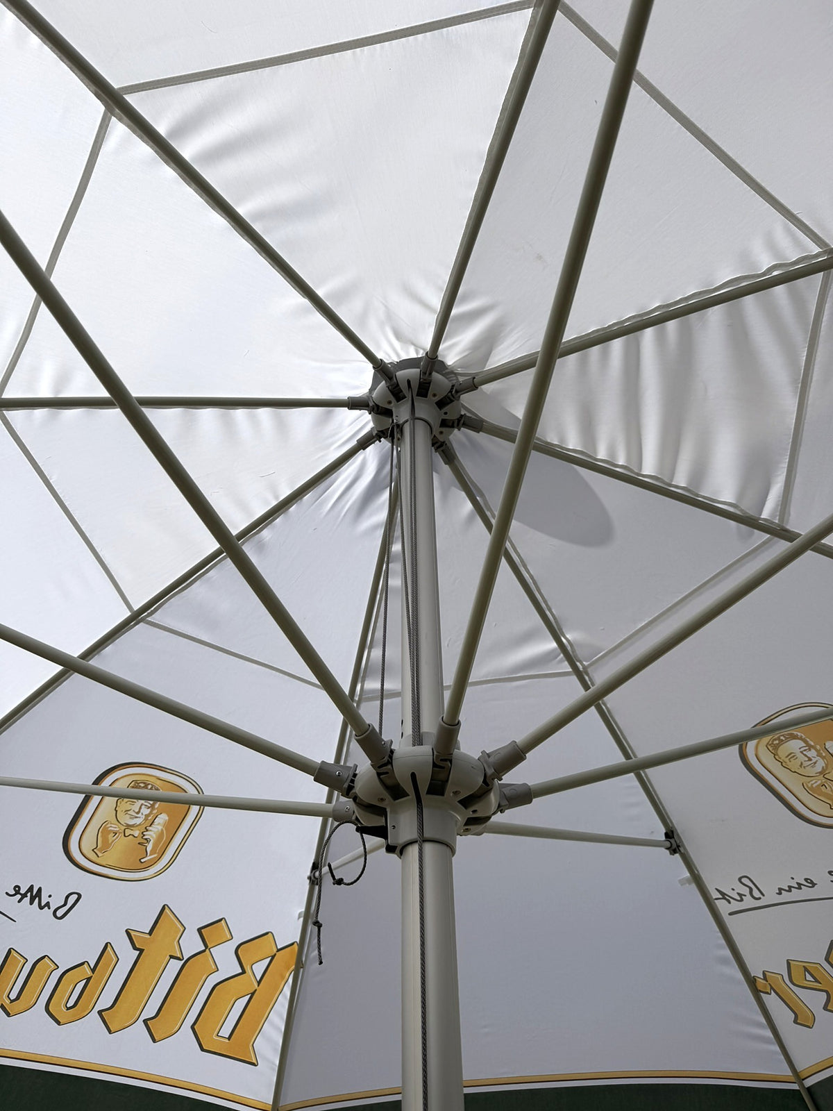Bitburger Sonnenschirm 4m ⌀ Brauerei Gastro Biergarten Schirm – Ansicht 2