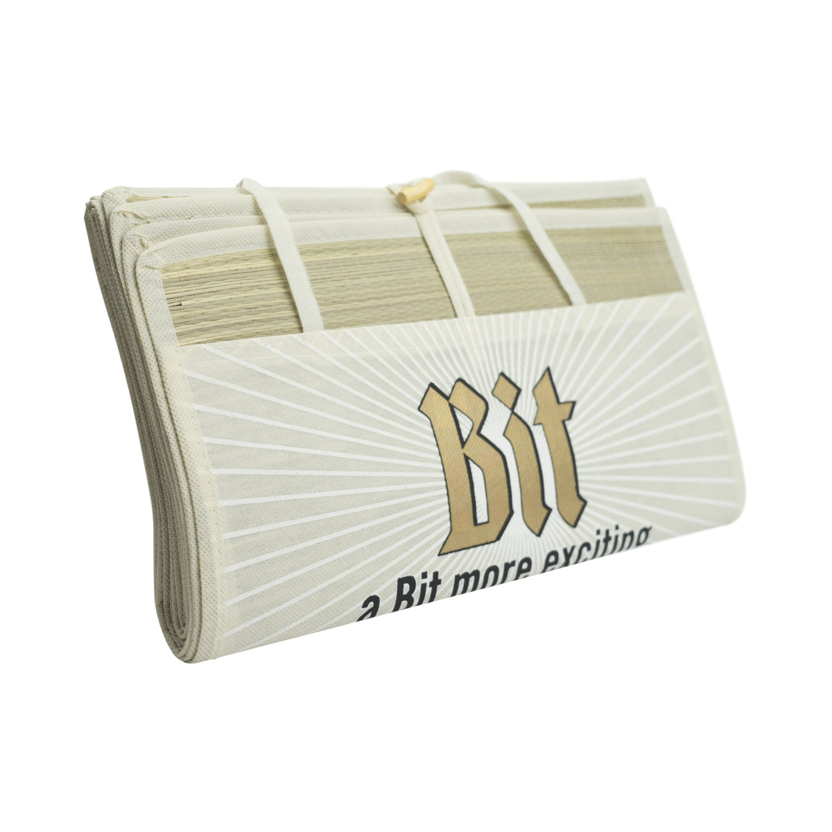 Bitburger Strandmatte Strohmatte Picknick Camping Outdoor Park Decke Unterlage – Ansicht 2