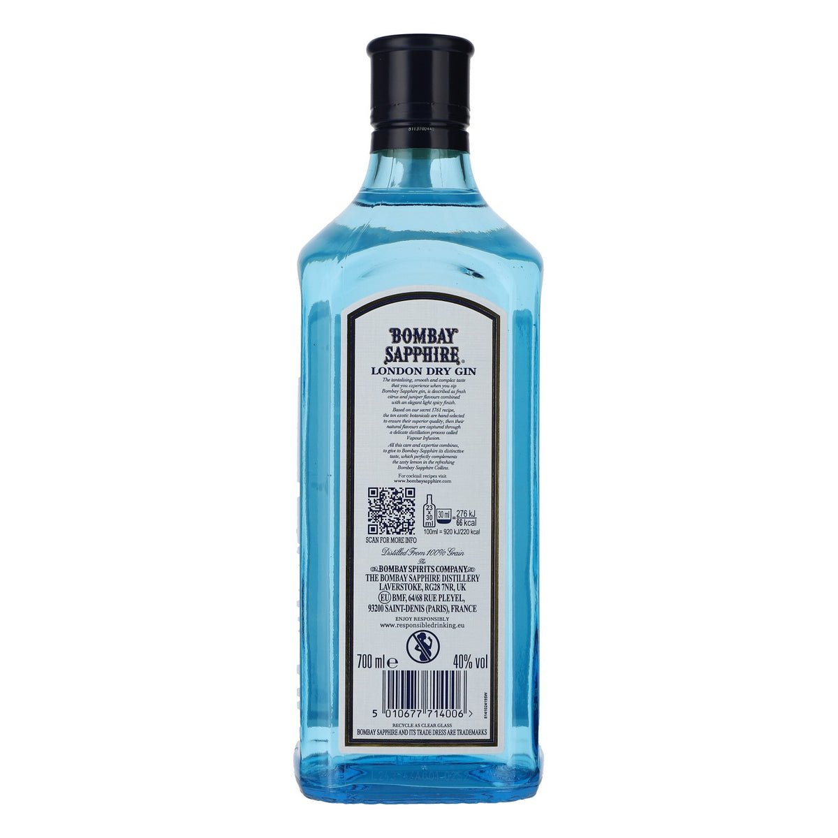Bombay Sapphire Gin Flasche 0,7l 40% vol. – Ansicht 4
