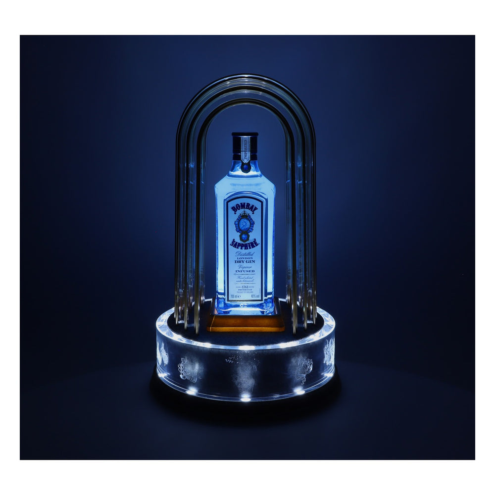 Bombay Sapphire Illuminated Glorifier Flaschenleuchte Leuchtreklame LED