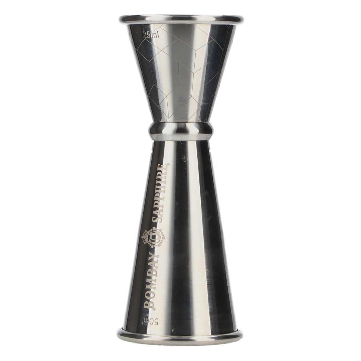 Bombay Sapphire Messbecher Jigger Bonzer Barware Silber Edelstahl Barzubehör – Ansicht 2