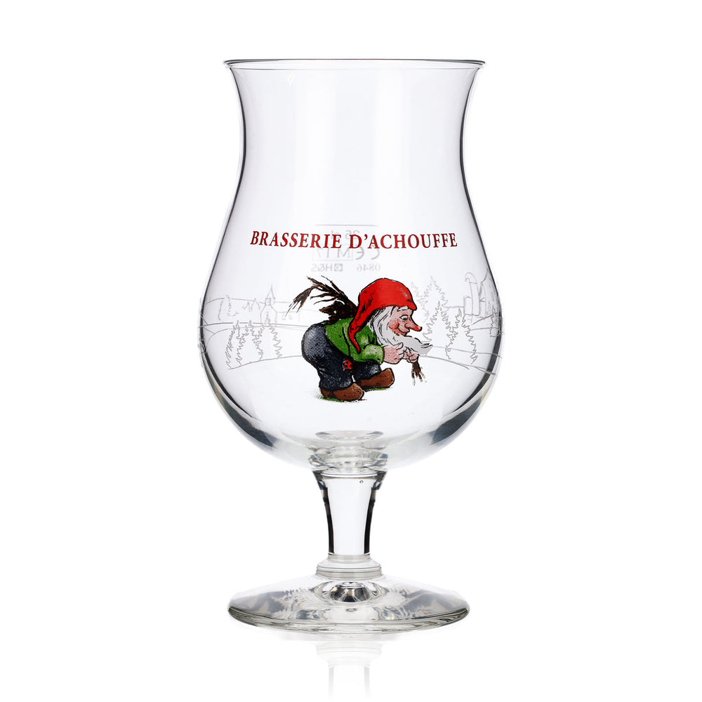 Brasserie D'Achouffe Glas 0,25l Craftbier Pokal Gläser Brauerei Belgien Zwerg Gnom