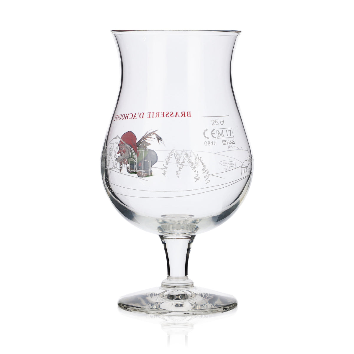 Brasserie D'Achouffe Glas 0,25l Craftbier Pokal Gläser Brauerei Belgien Zwerg Gnom – Ansicht 4