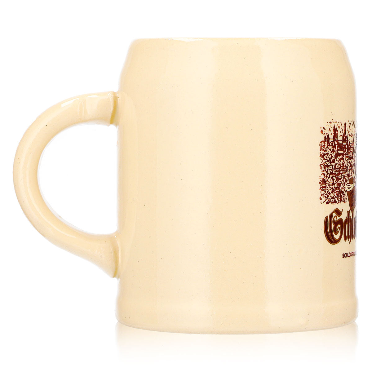 Braunfelser Bier Glas 0,25l Tonkrug Schloßbräu 1868 Ton – Ansicht 4