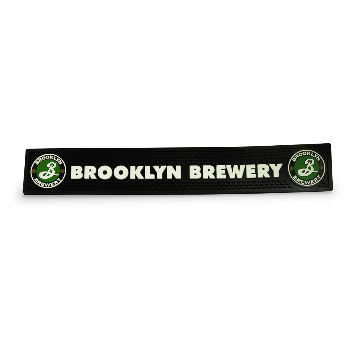 Brooklyn Brewery Bier Barmatte Abtropfmatte Barzubehör schwarz Schrift in Logo 60 x 9,5 cm