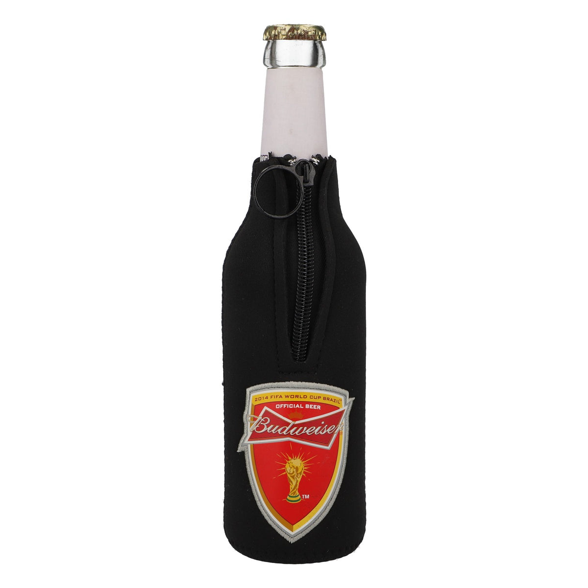 Budweiser Bier Reißverschlusstasche FIFA 2014 Rise as one schwarz – Ansicht 3