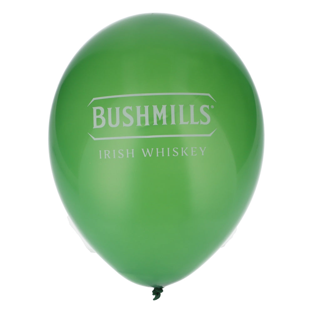 Bushmills Whisky Ballon Luftballon Partydeko Dekoration Weißes Logo