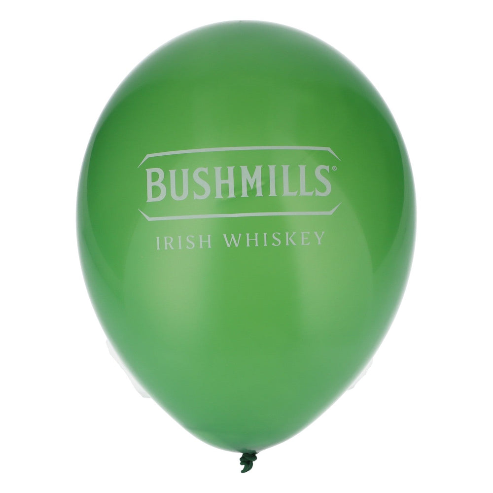 10x Bushmills Whisky Ballon Luftballon Partydeko Dekoration Weißes Logo