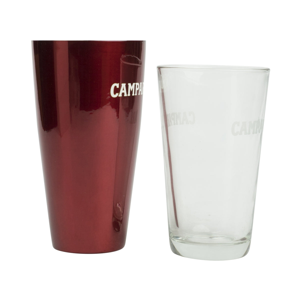 Campari Aperitif Boston Shaker Rot Cocktail Mixer Barkeeper Longdrink Logo – Ansicht 3