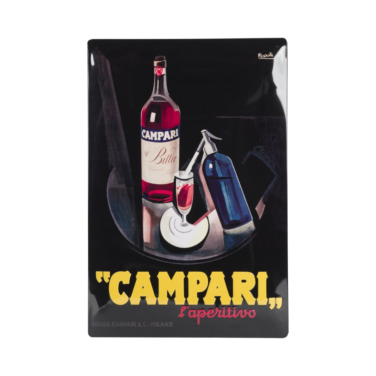 Campari Blechschild Vintage 60x40cm Soda Spritz Aperitif Emaile Wand Reklame – Ansicht 2