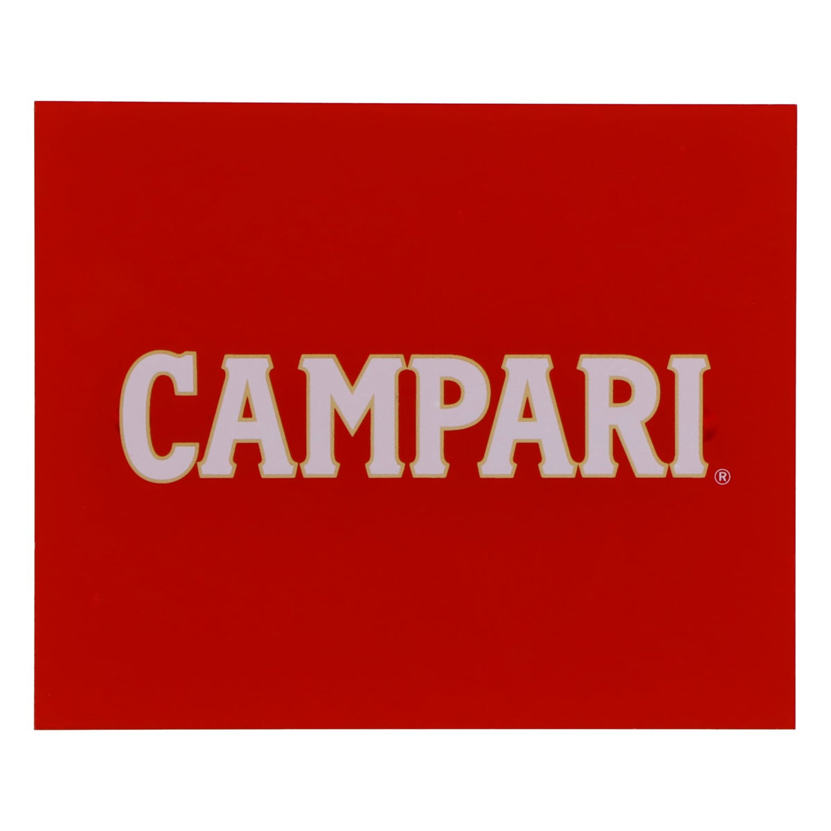 Campari Likör Untersetzer Glasuntersetzer weiße Schrift rot – Ansicht 2