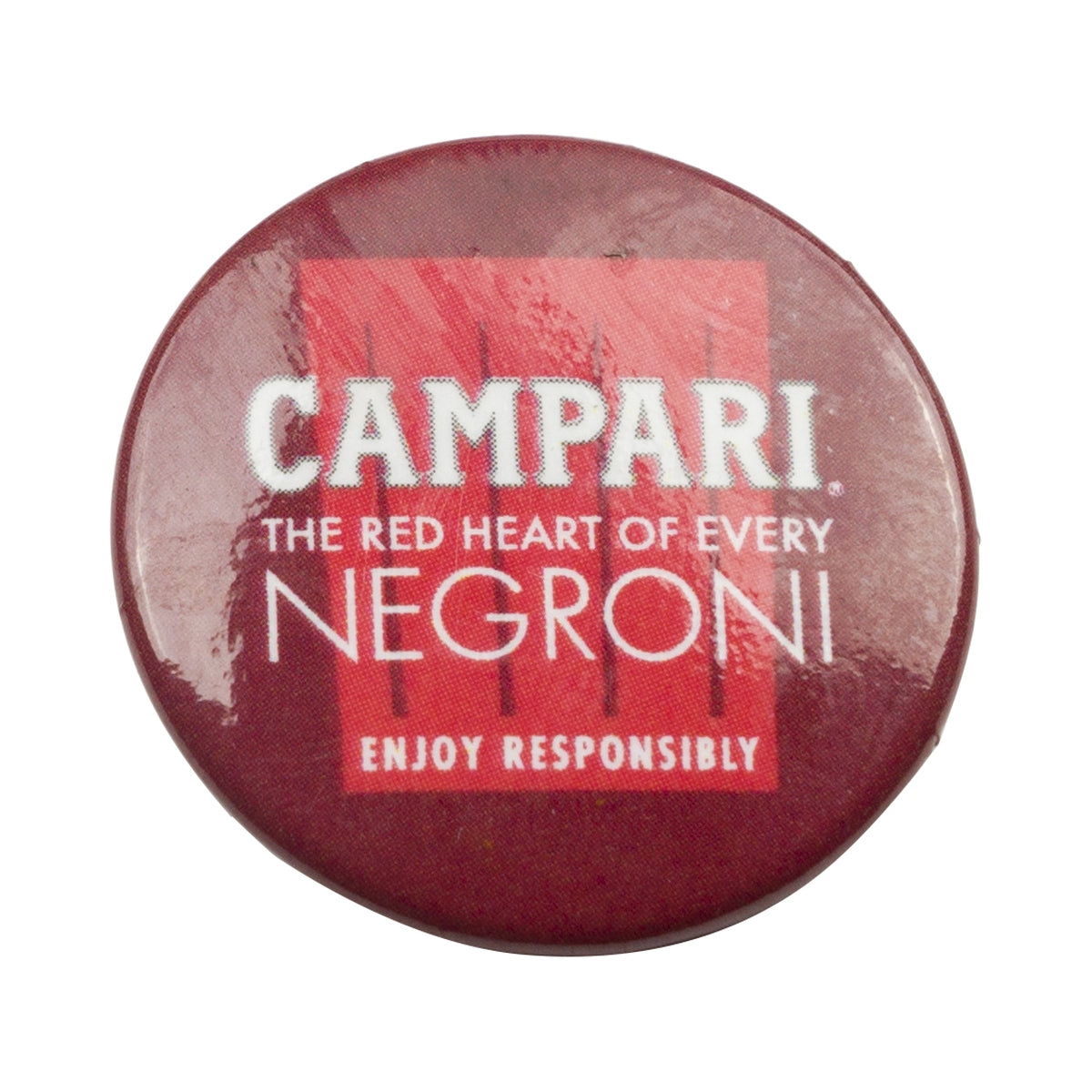 Campari Negroni Anstecker Pinn Abzeichen Revers Nadel The Red Heart Cocktail
