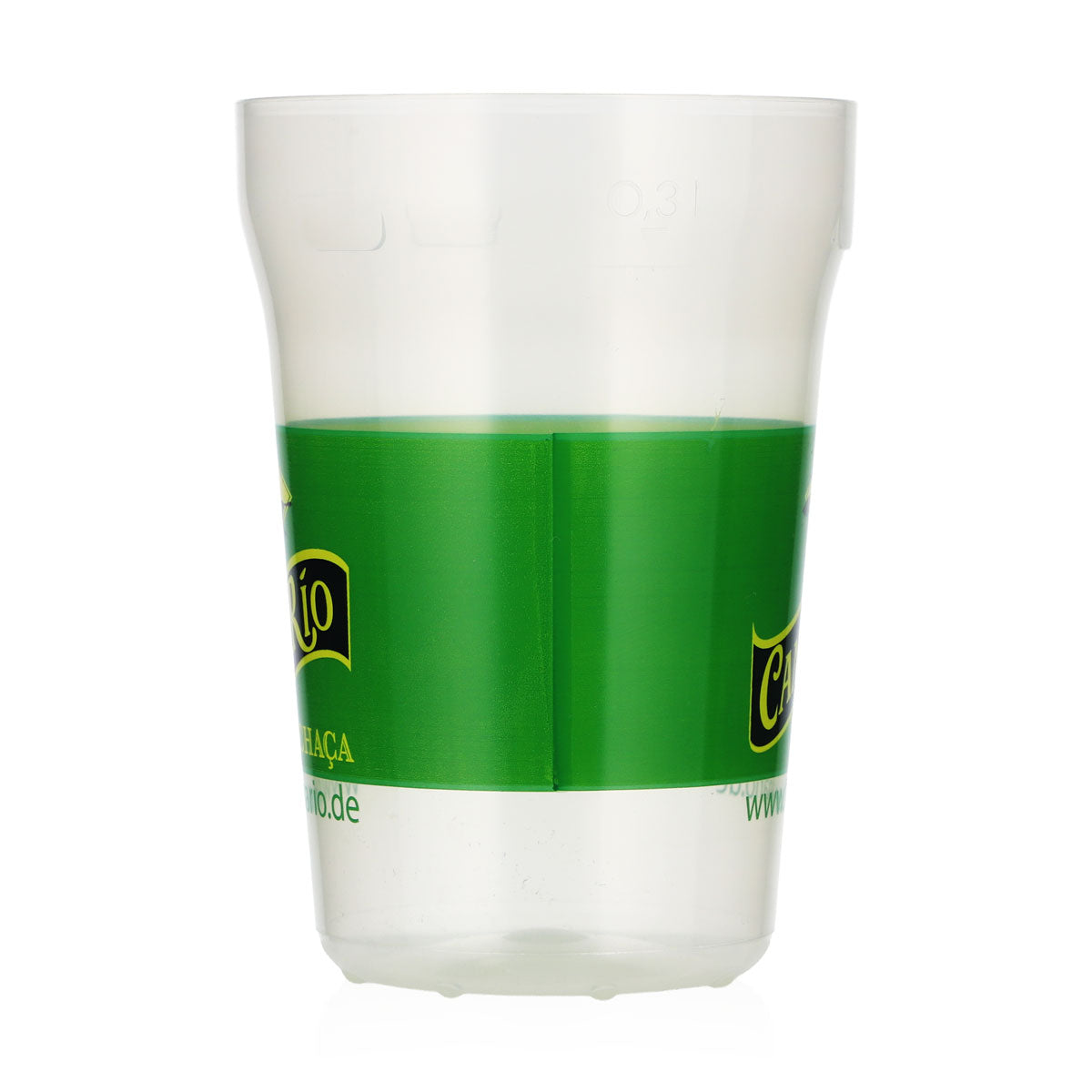 Canario Rum Glas 0,3l Kunststoff Brazil Mehrwegbecher – Ansicht 3