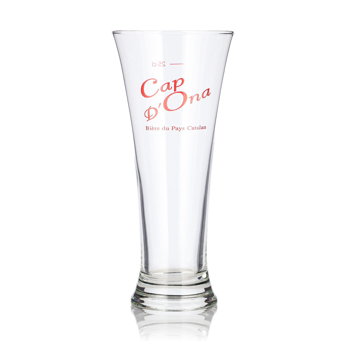 Cap d'Ona Bier Glas 0,25l Longdrink Biere du Pay Catalan Pokal