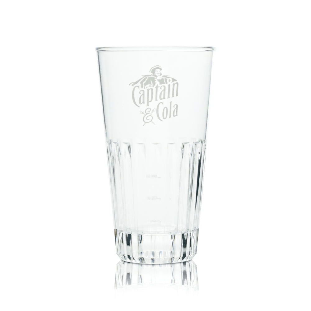 Captain Morgan Kunststoff Becher Glas 0,2l Longdrink Mehrweg Plastik Gläser Rialto