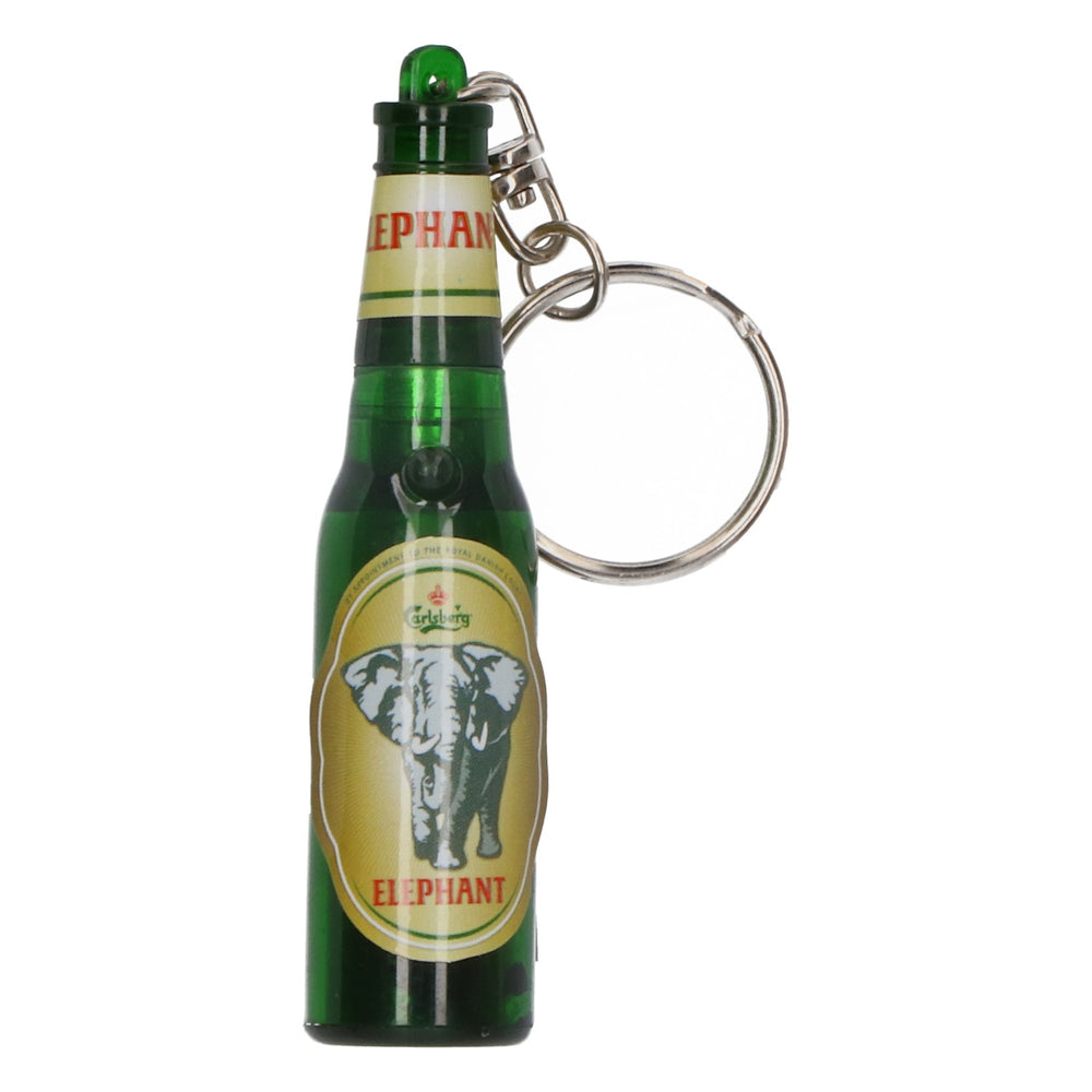 Carlsberg Bier LED Taschenlampe Schlüsselanhänger Lampe Outdoor Flasche "Elephant"