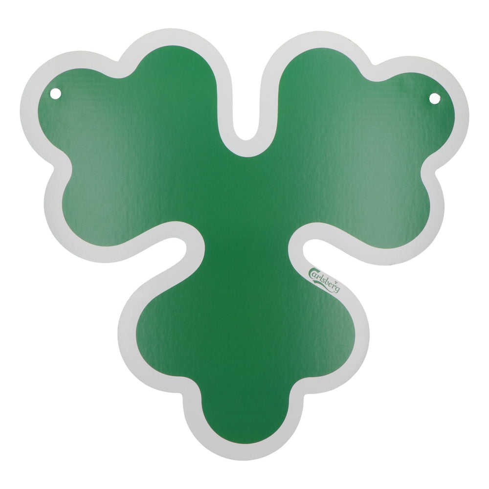 Carlsberg Bier Werbeschild Pappe 50x47cm neu Papier grün Leuchtreklame Bar Deko
