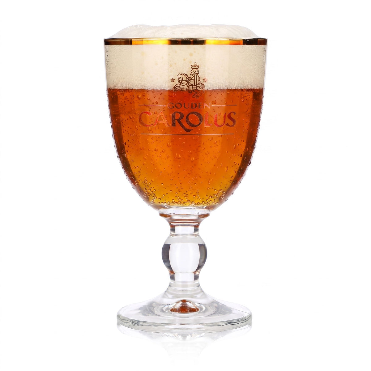 Carolus Bier Glas 0,25l Pokal Tulpe Goldrand Ritzenhoff