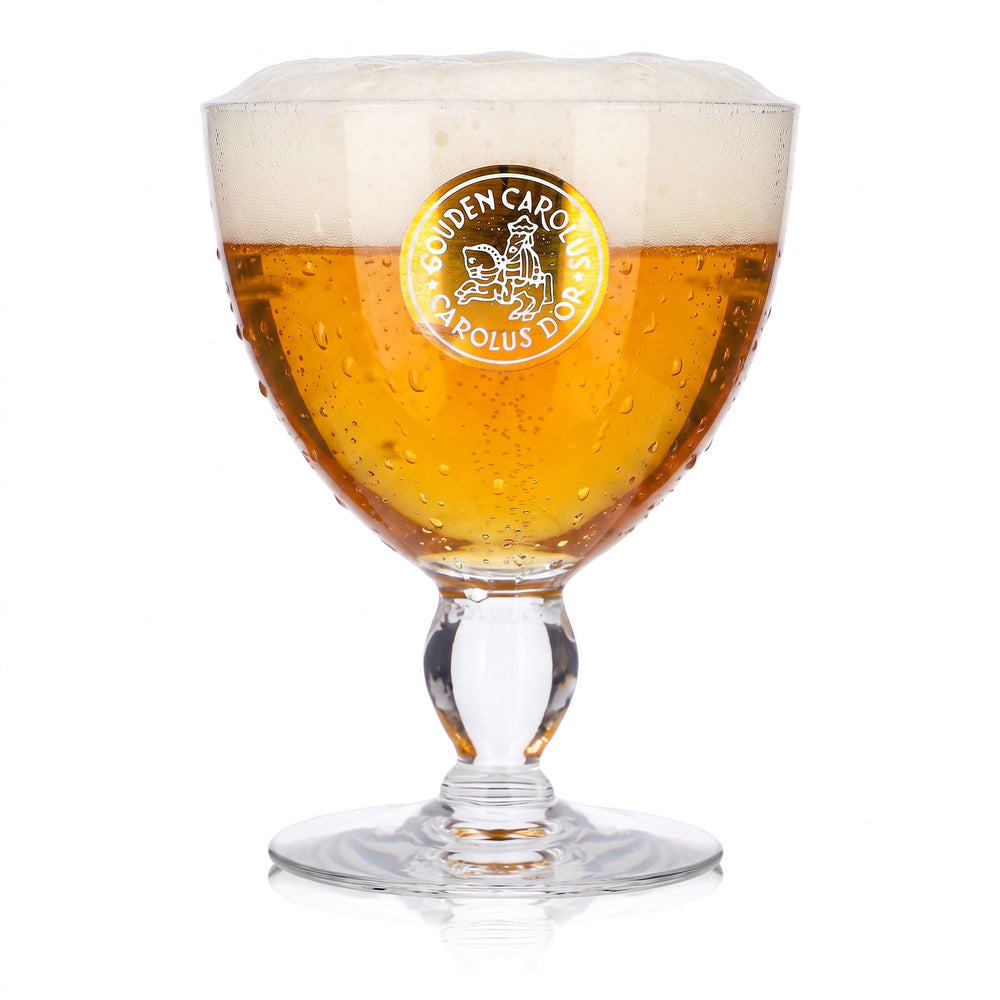 Carolus Bier Glas 0,47l Pokal Kelch Gouden goldenes Logo